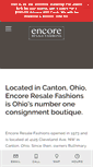 Mobile Screenshot of encoreresalefashions.com