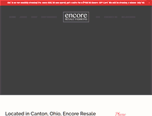 Tablet Screenshot of encoreresalefashions.com